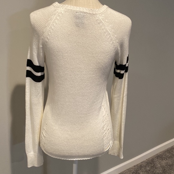 Disneys Jack Skellington face Lightweight Distressed Sweater Size: S (Junior) - Picture 5 of 15